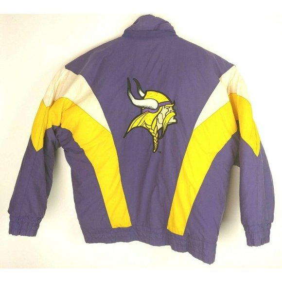 Chalk Line Other - VTG Chalk Line Men's Minnesota Vikings Color Block Puffer Coat Jacket Sz L 🔥